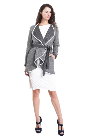 Adara Two-toned Wrap Jacket