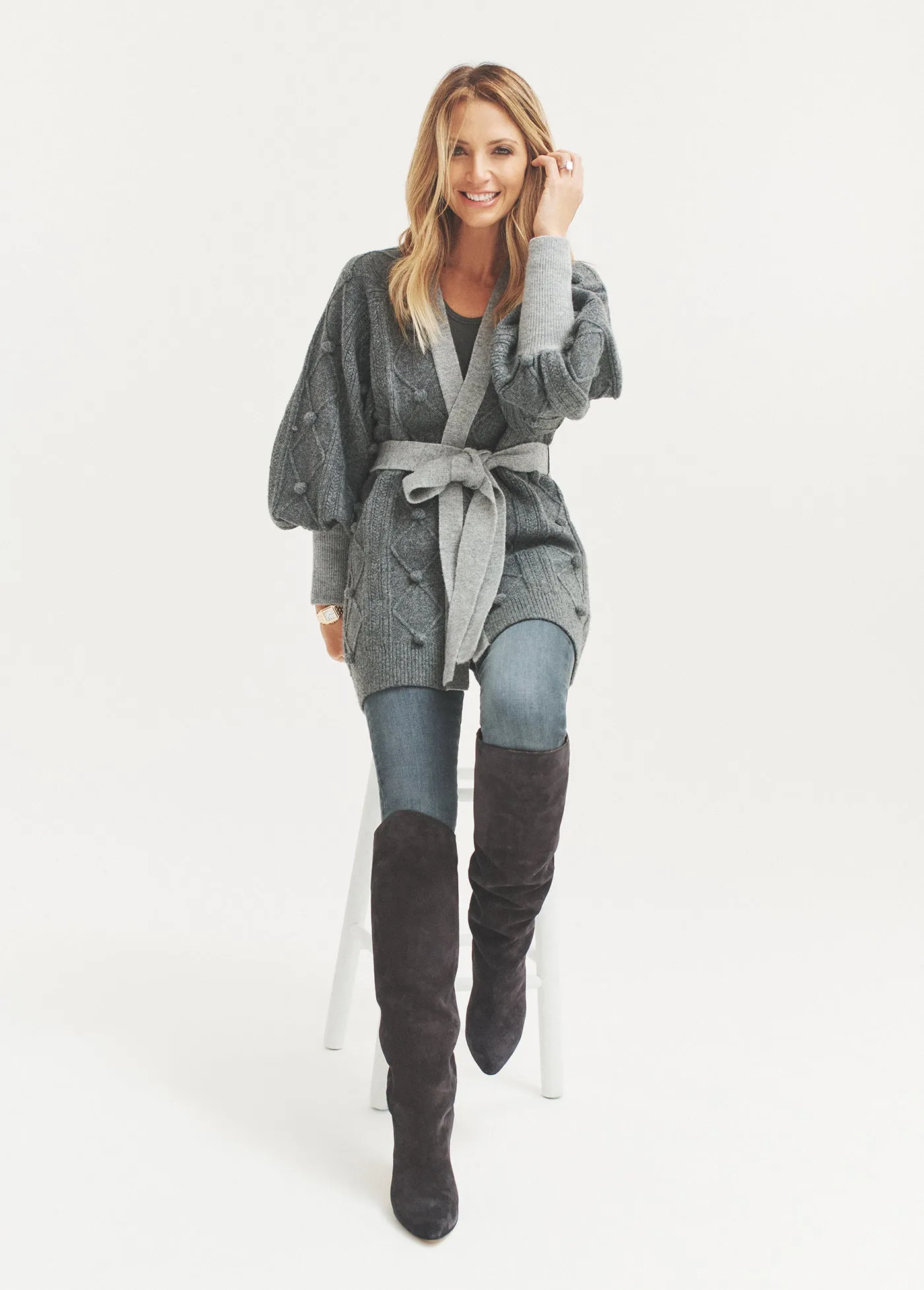 ANDREA'S LOOKBOOK X JOE'S JEANS | JAMES BOBBLE CARDIGAN