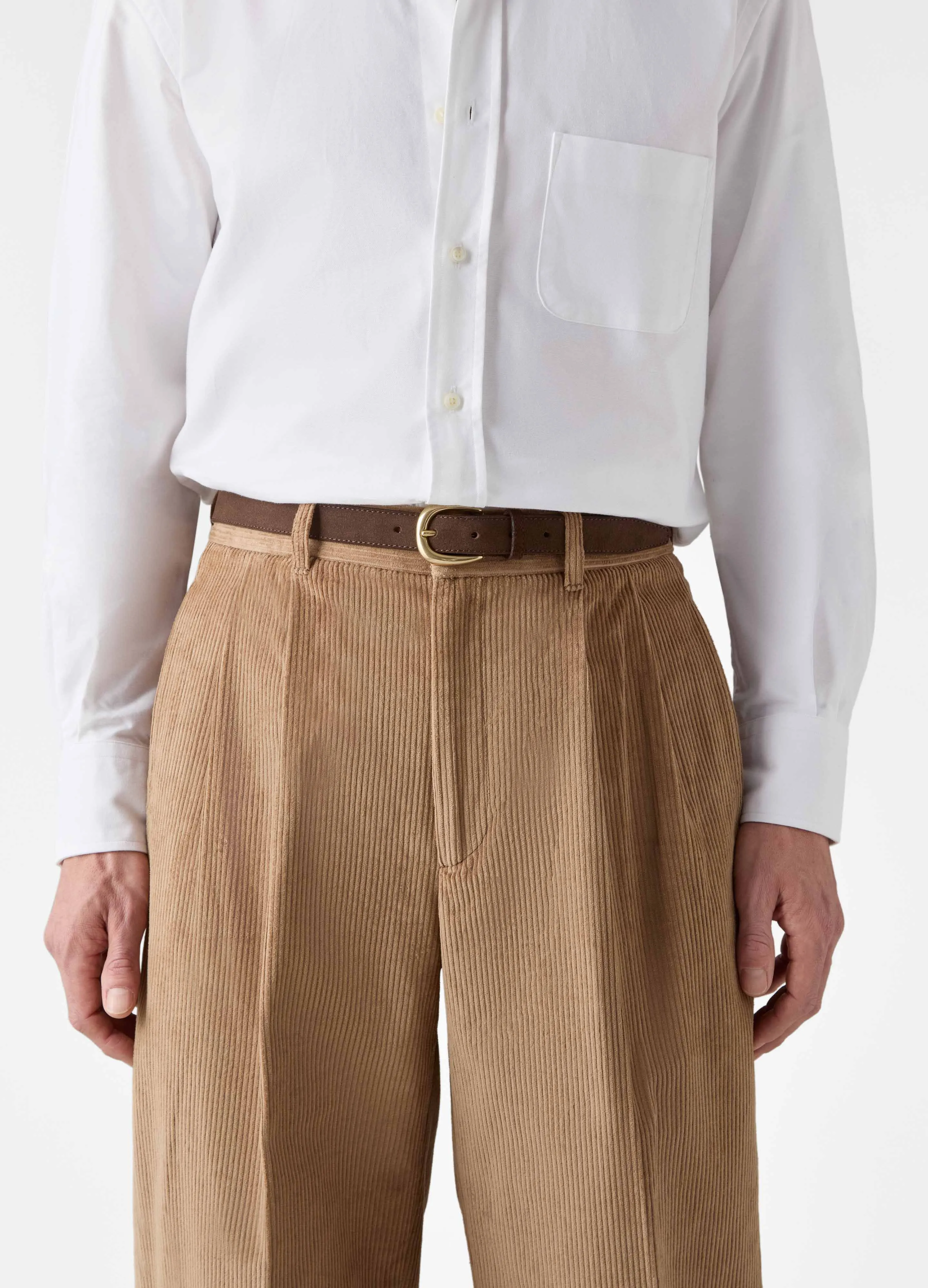 Antonello Corduroy Trousers - Fawn