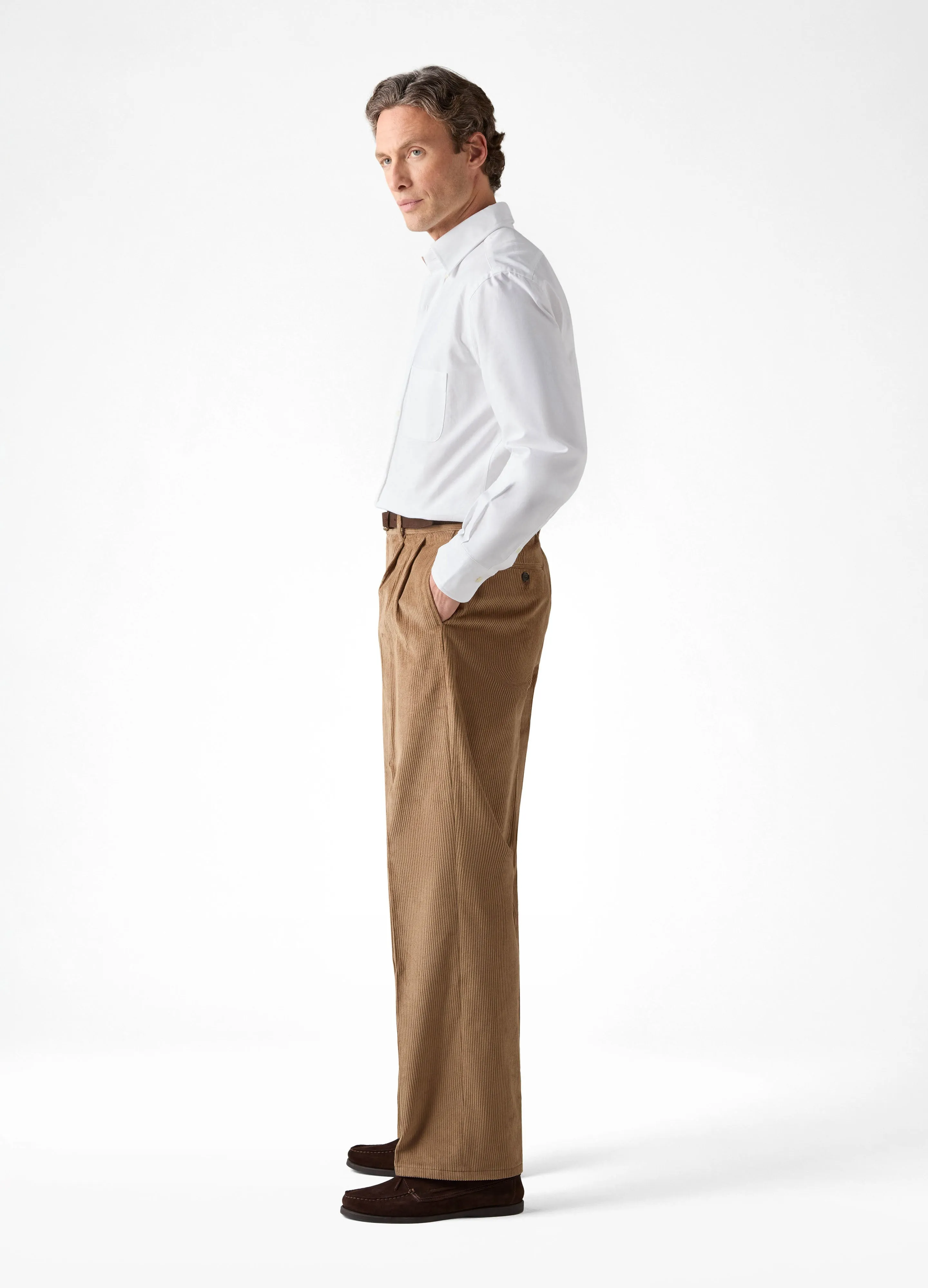 Antonello Corduroy Trousers - Fawn