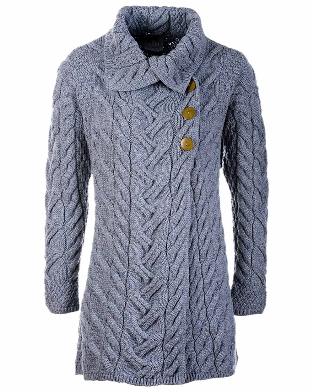 Aran Supersoft Merino Wool Long Cardigan