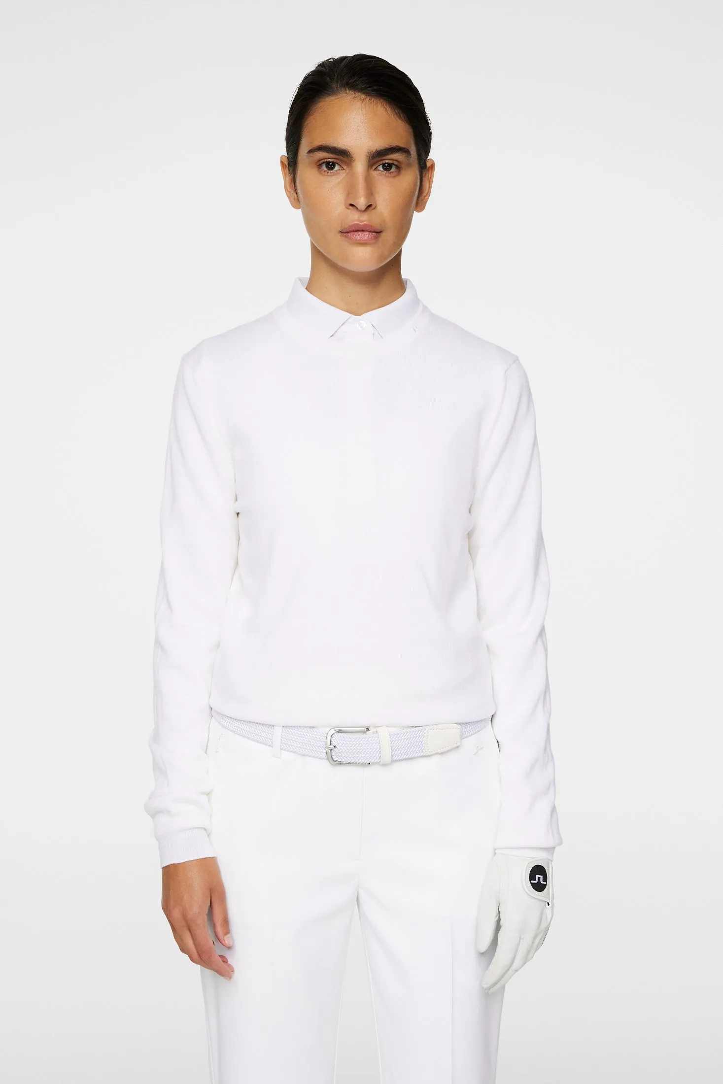 Aria Knitted Sweater / White