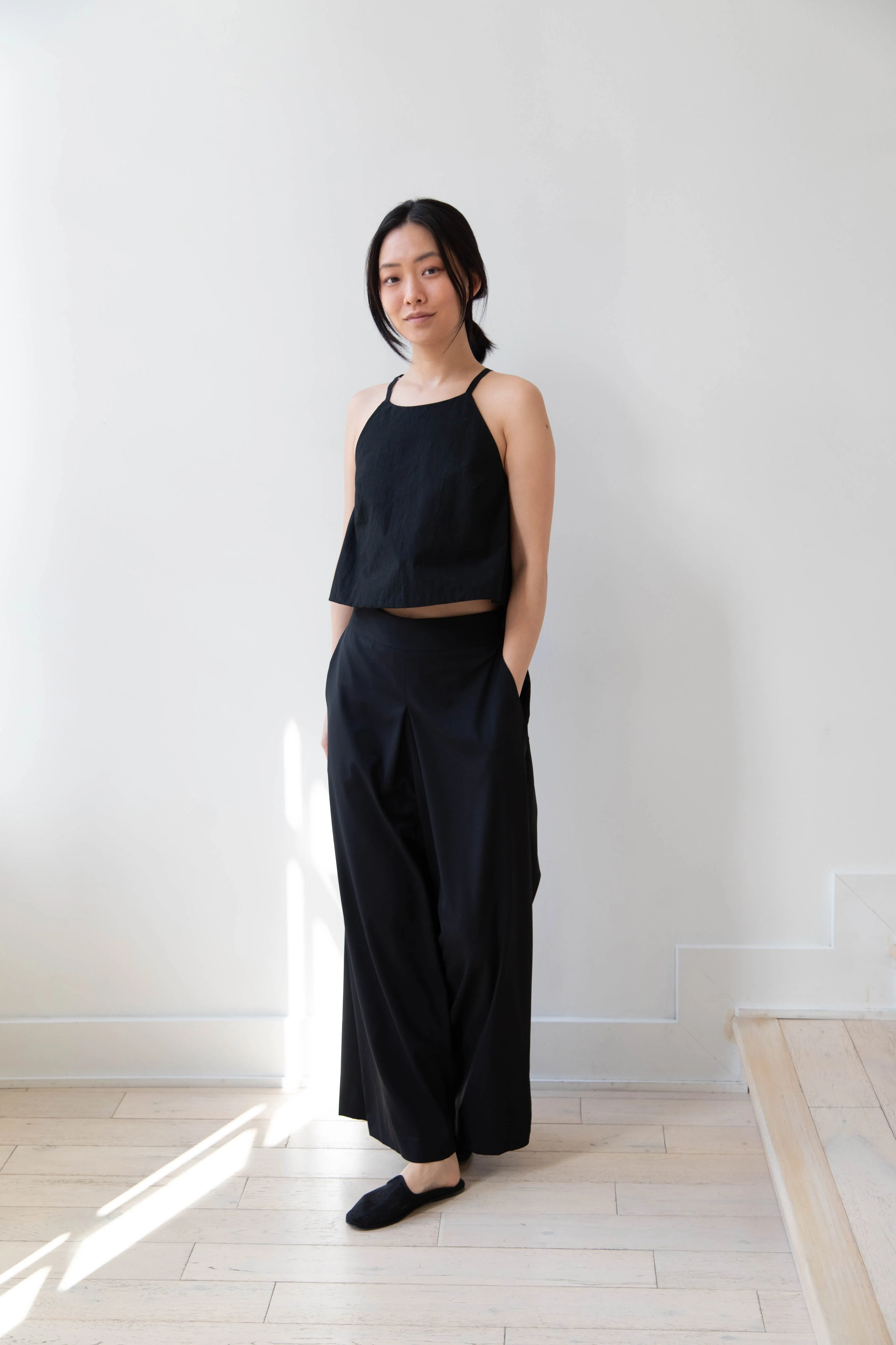 Arts & Science | Back Gum Tuck Culottes in Black