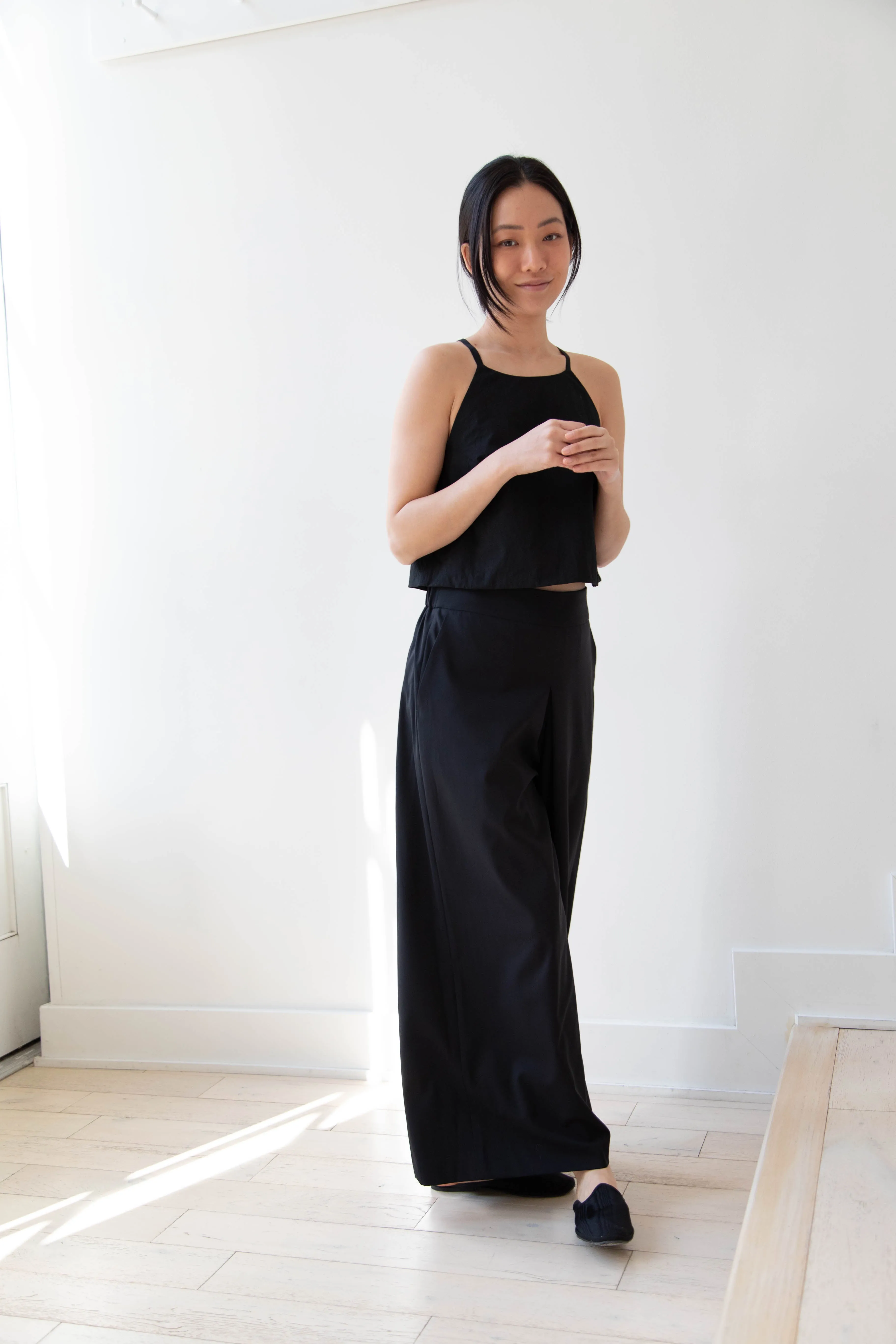 Arts & Science | Back Gum Tuck Culottes in Black