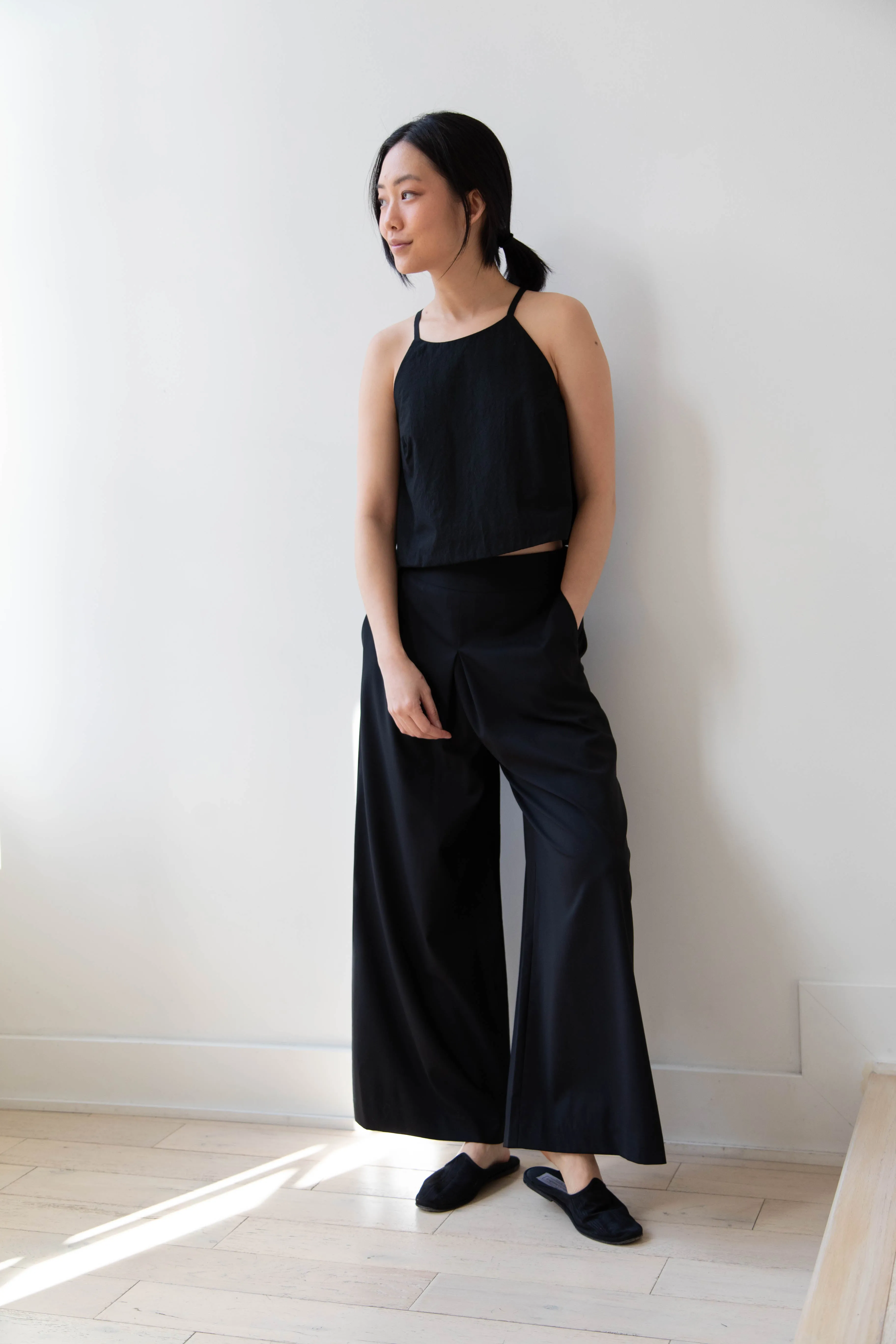 Arts & Science | Back Gum Tuck Culottes in Black