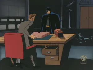 Batman The Animated Series Original Production Cel: Batman and Cameron Kaiser