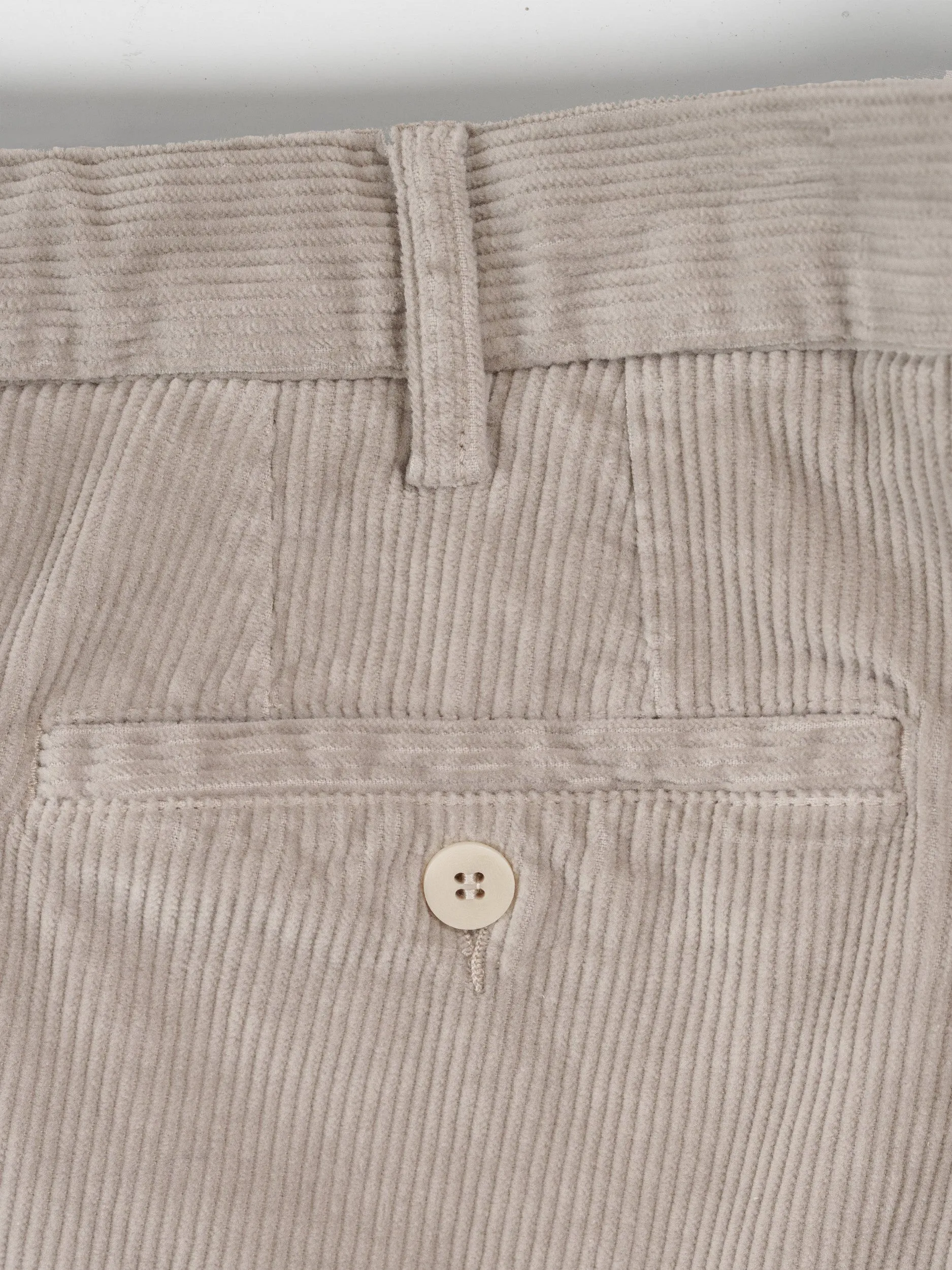 Beige corduroy sport trousers