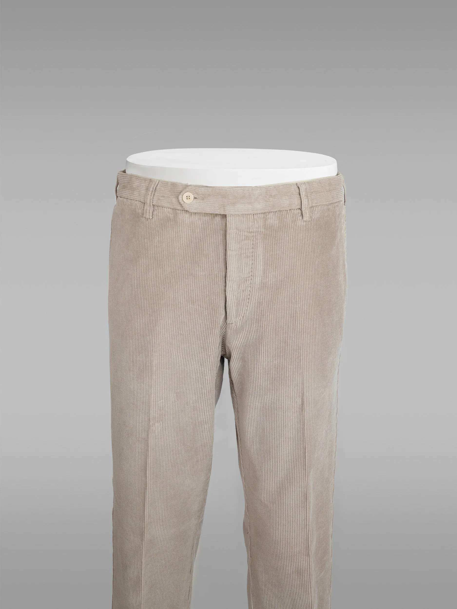 Beige corduroy sport trousers