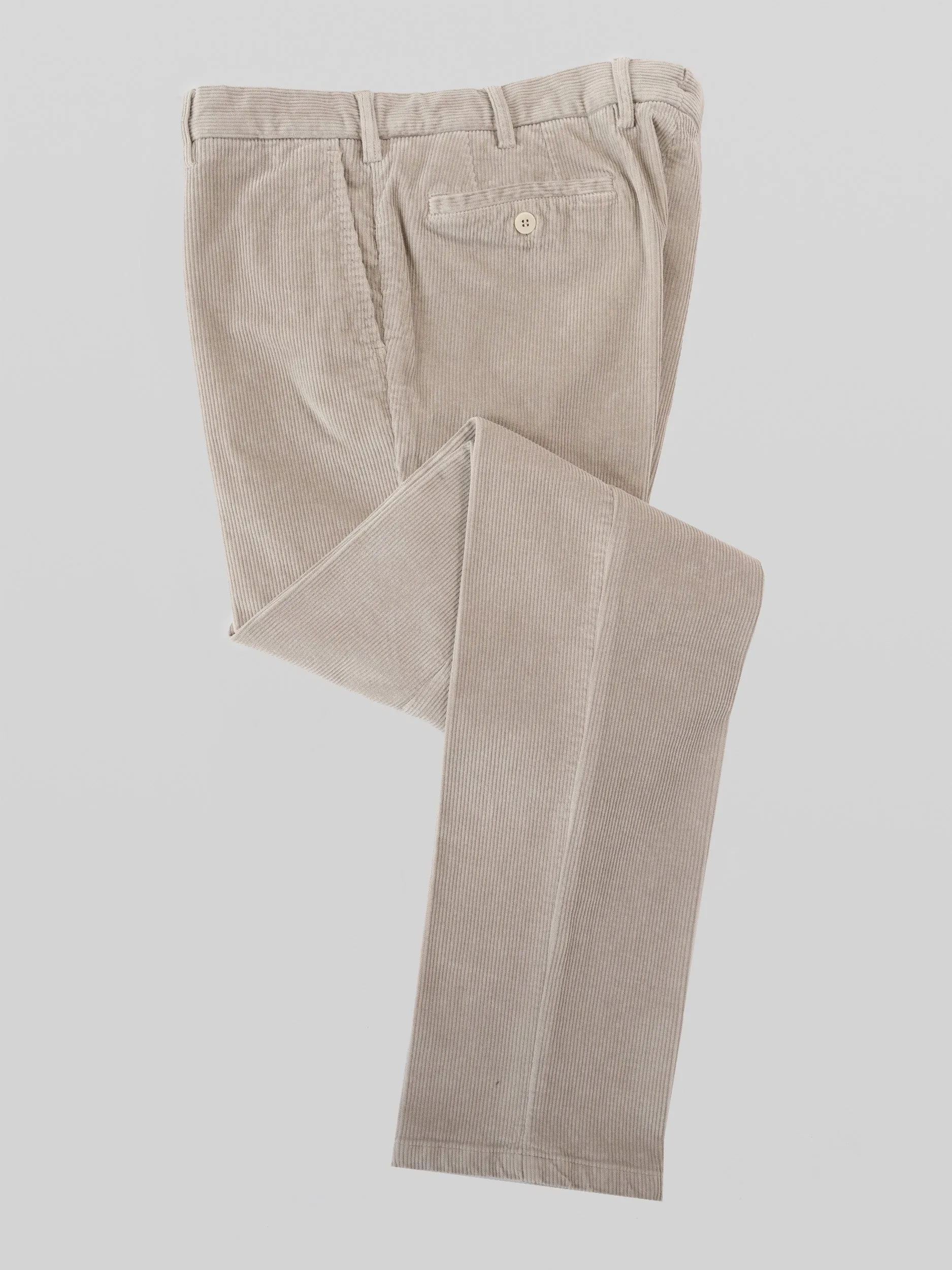 Beige corduroy sport trousers