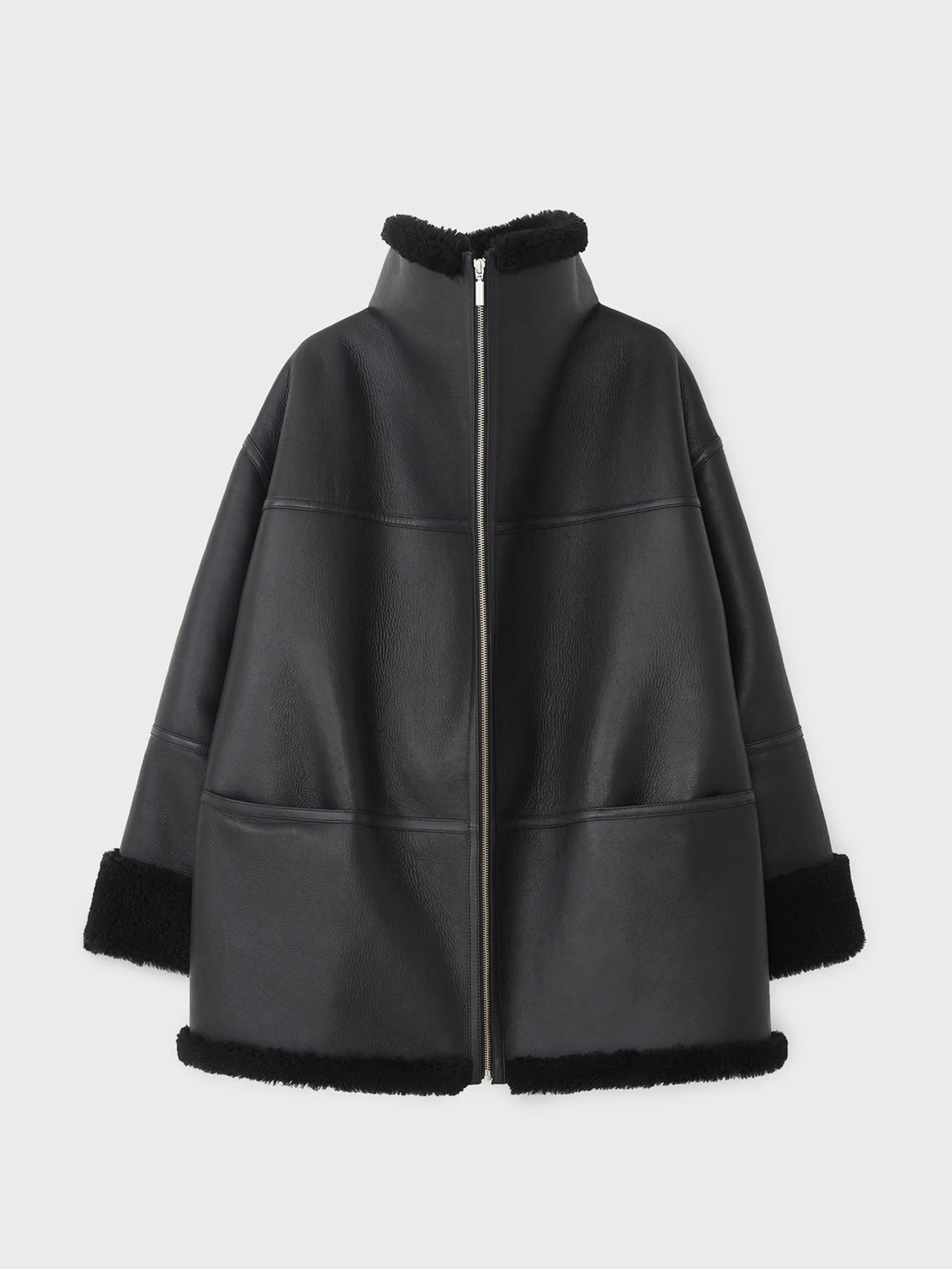 Black shearling jacket