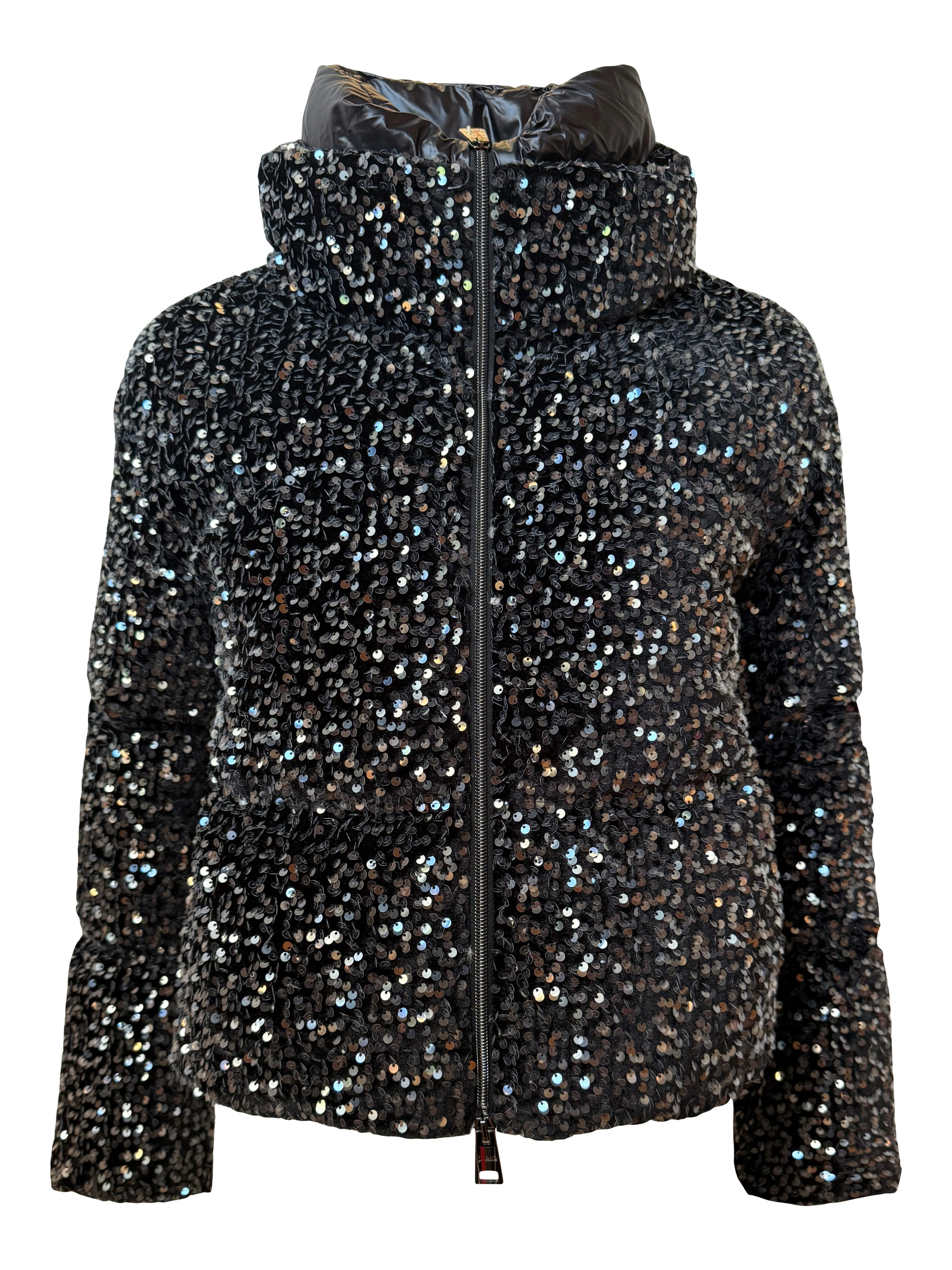 Black Velvet Sequin Winter Jacket (last one size 42/44)