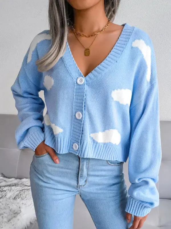 Blue Zone Planet |  Baiyun knitted cardigan sweater