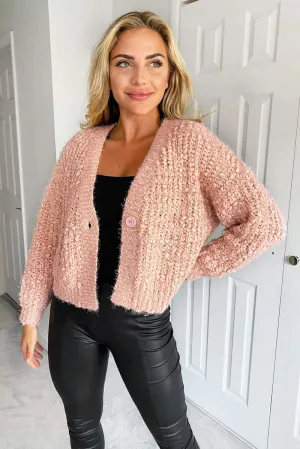 Blush Chunky Knit Cardigan