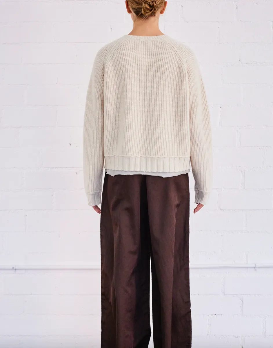 Brazeau Tricot Creme Cashmere Ms B Pullover Sweater