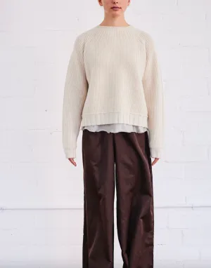 Brazeau Tricot Creme Cashmere Ms B Pullover Sweater