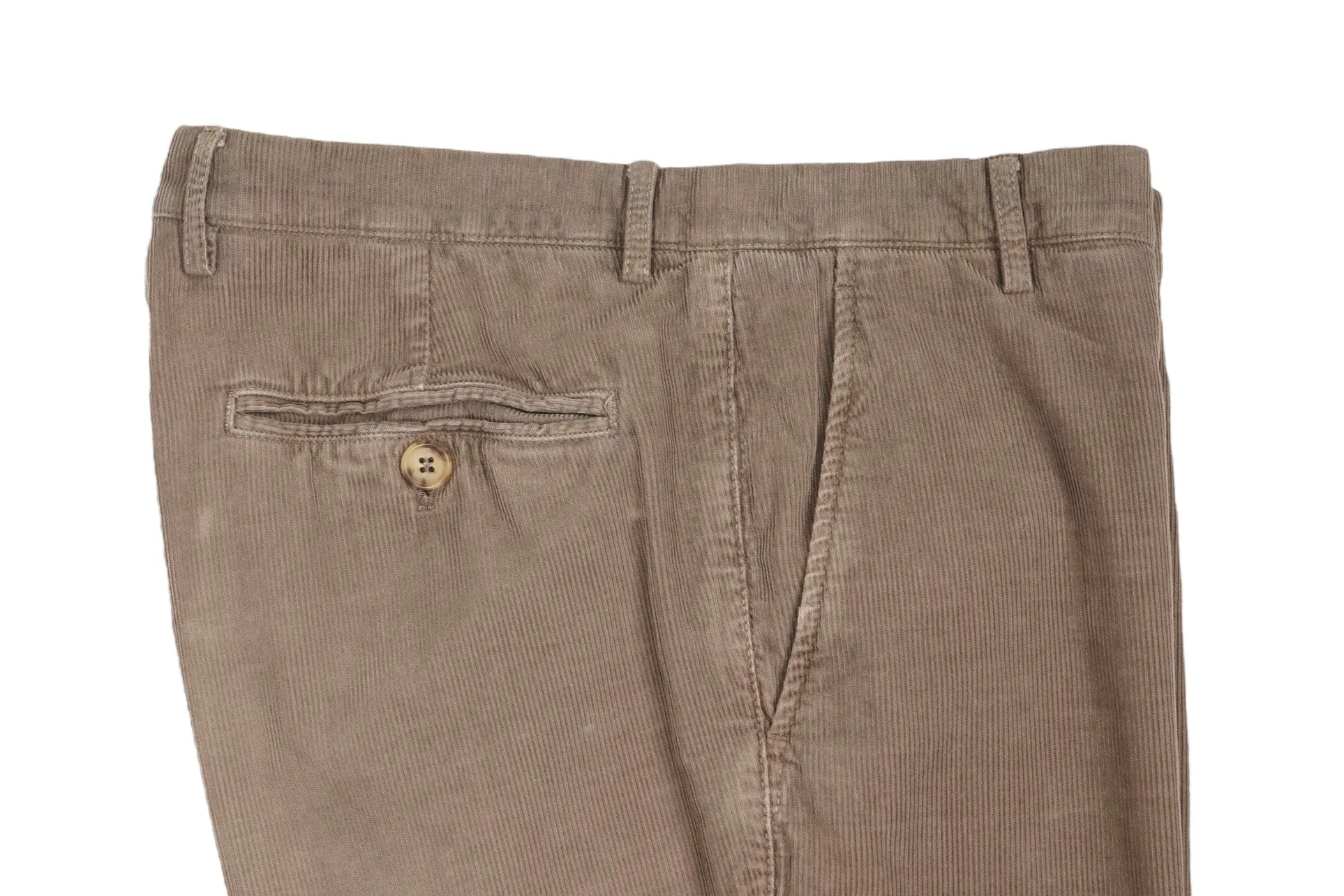 Brunello Cucinelli – Taupe Corduroy Trousers 56