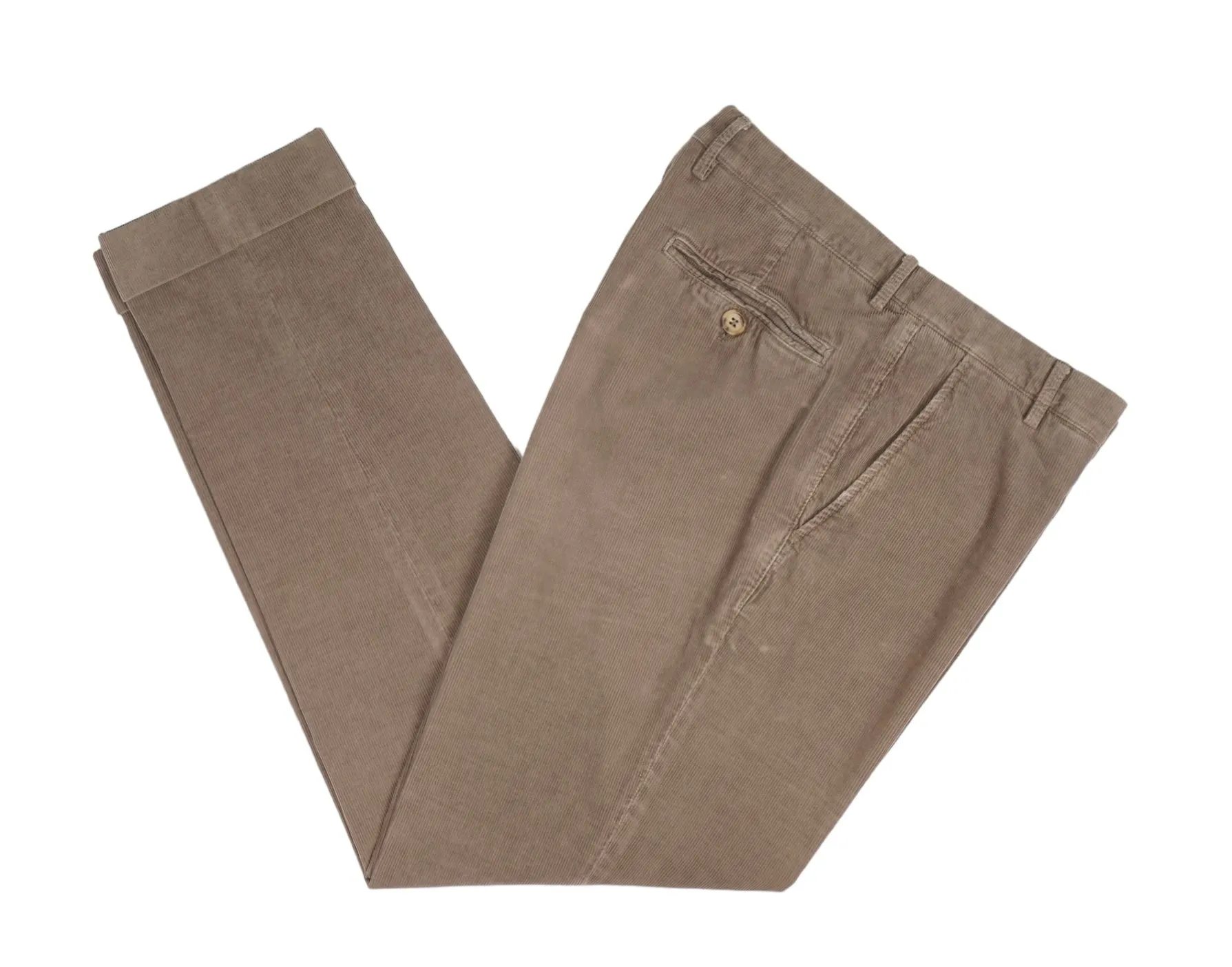 Brunello Cucinelli – Taupe Corduroy Trousers 56