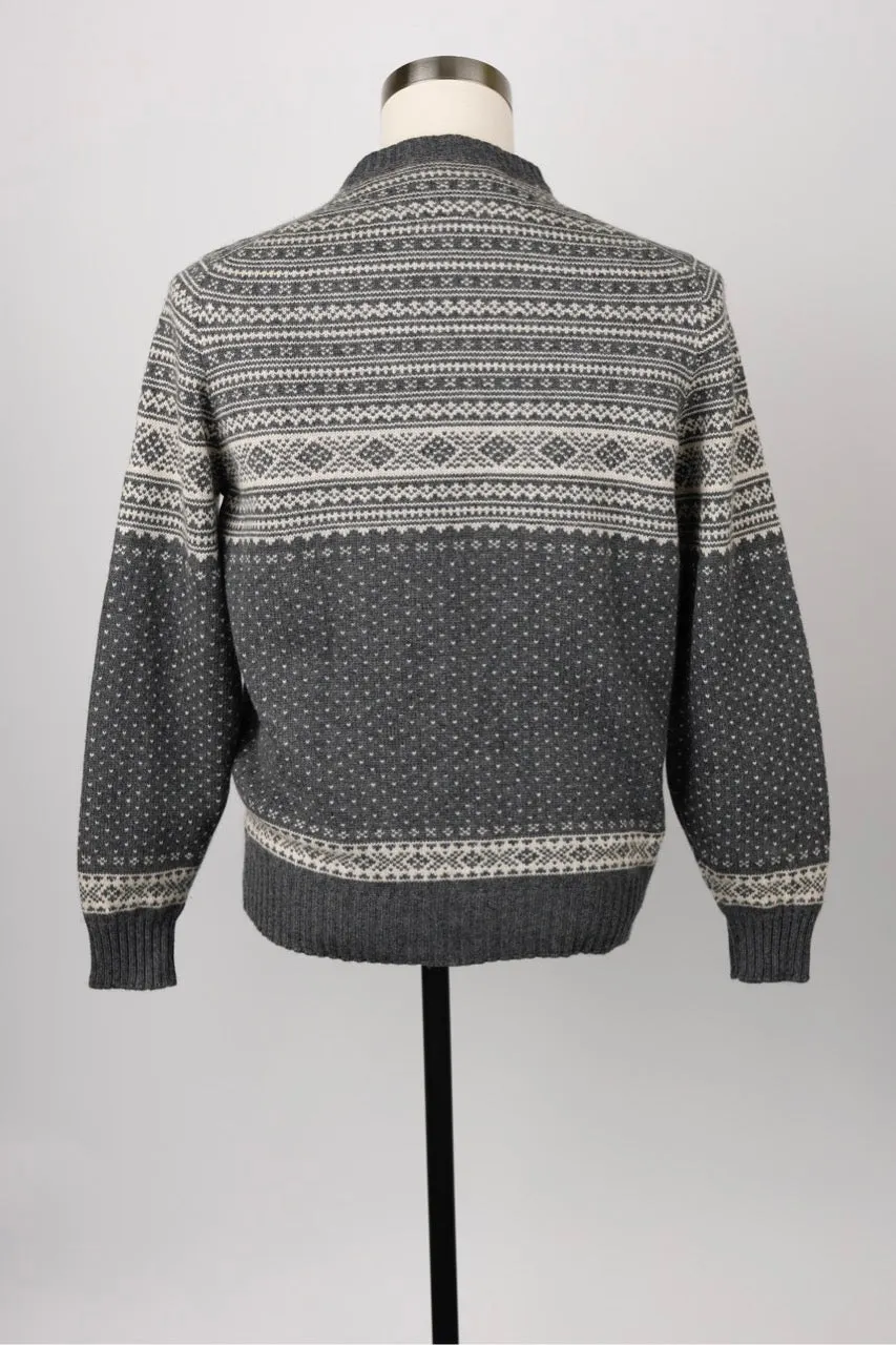 Cashmere Printed Pullover Sweater