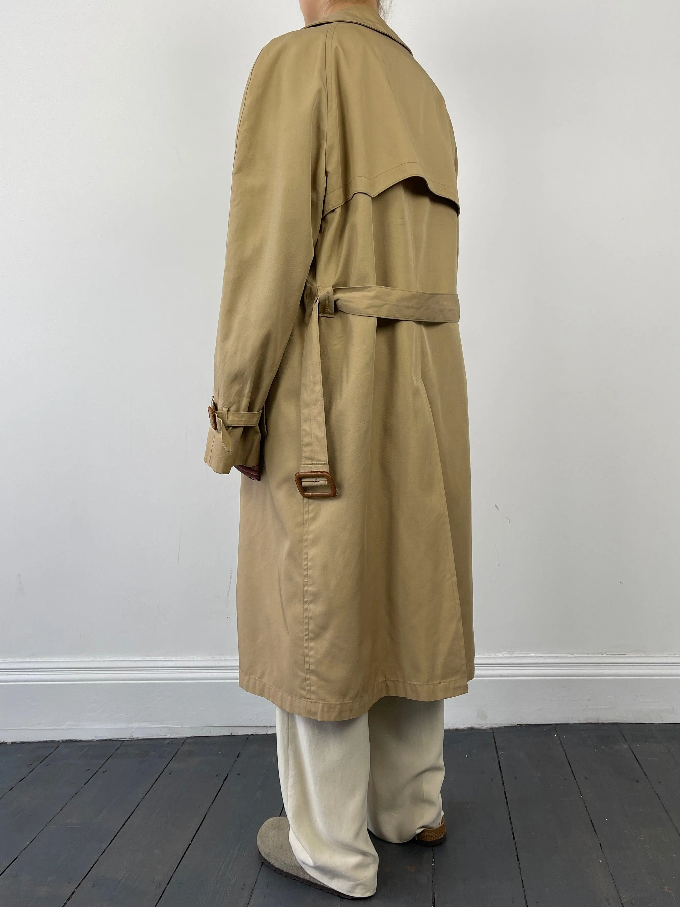 Christian Dior Double Breasted Cotton Trench Coat