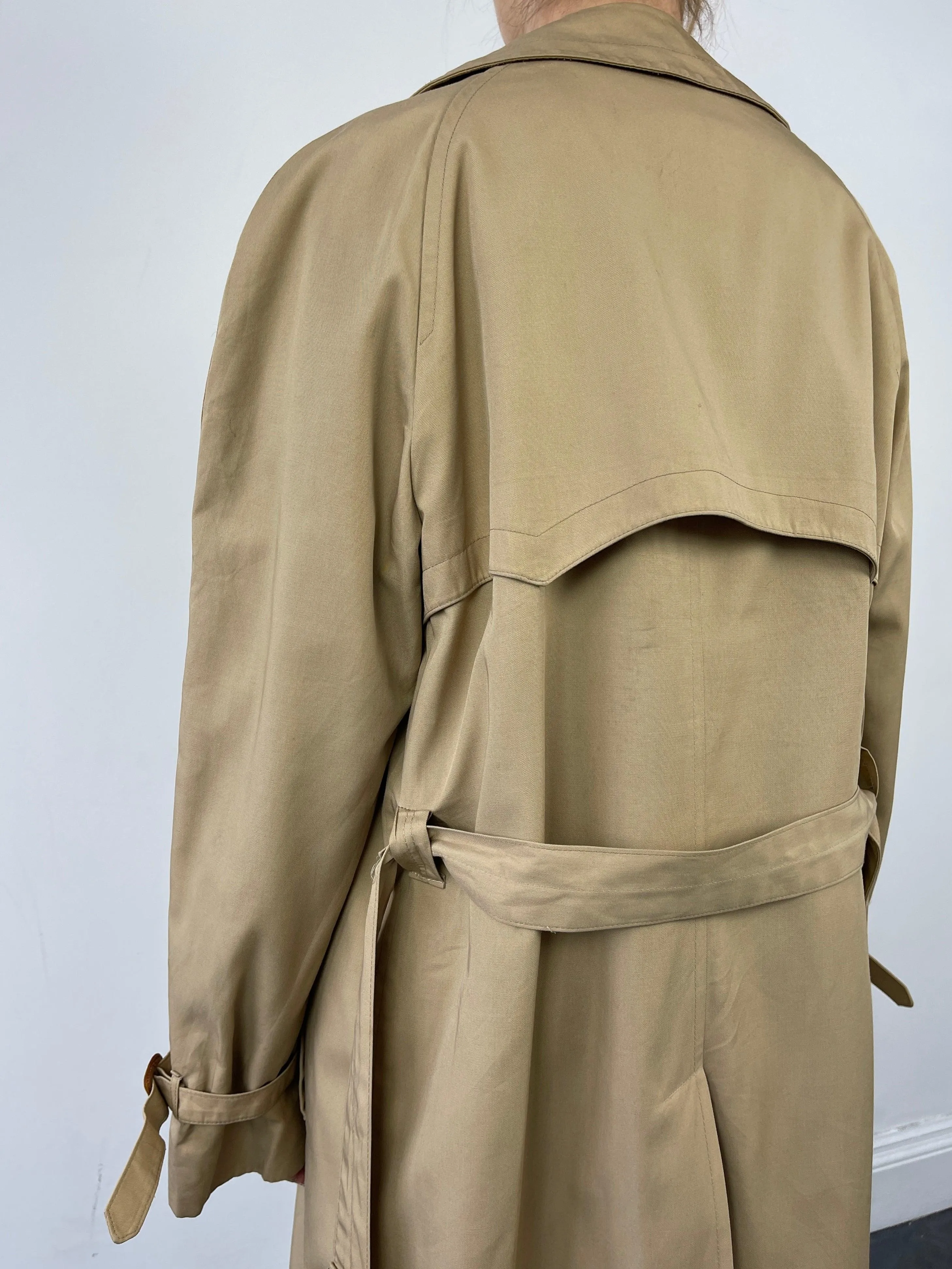 Christian Dior Double Breasted Cotton Trench Coat