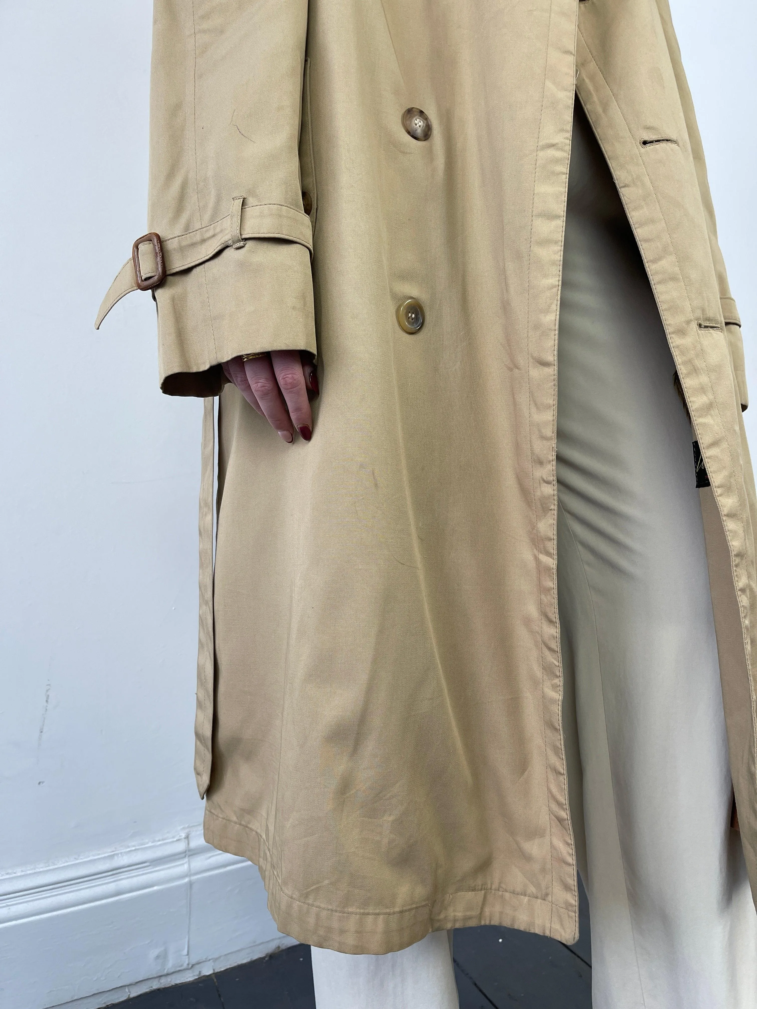 Christian Dior Double Breasted Cotton Trench Coat