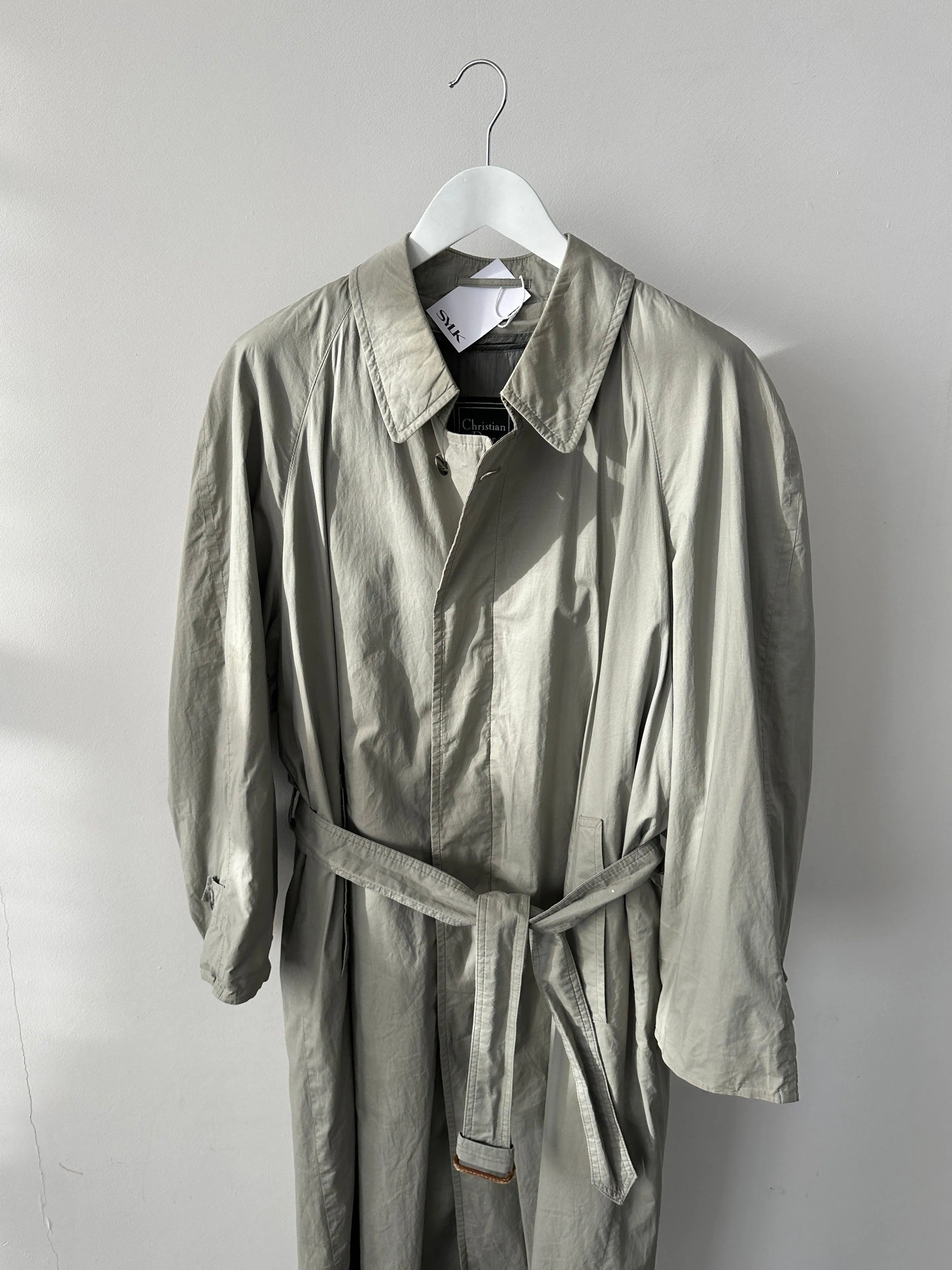 Christian Dior Le Connaisseur Belted Trench Coat - M