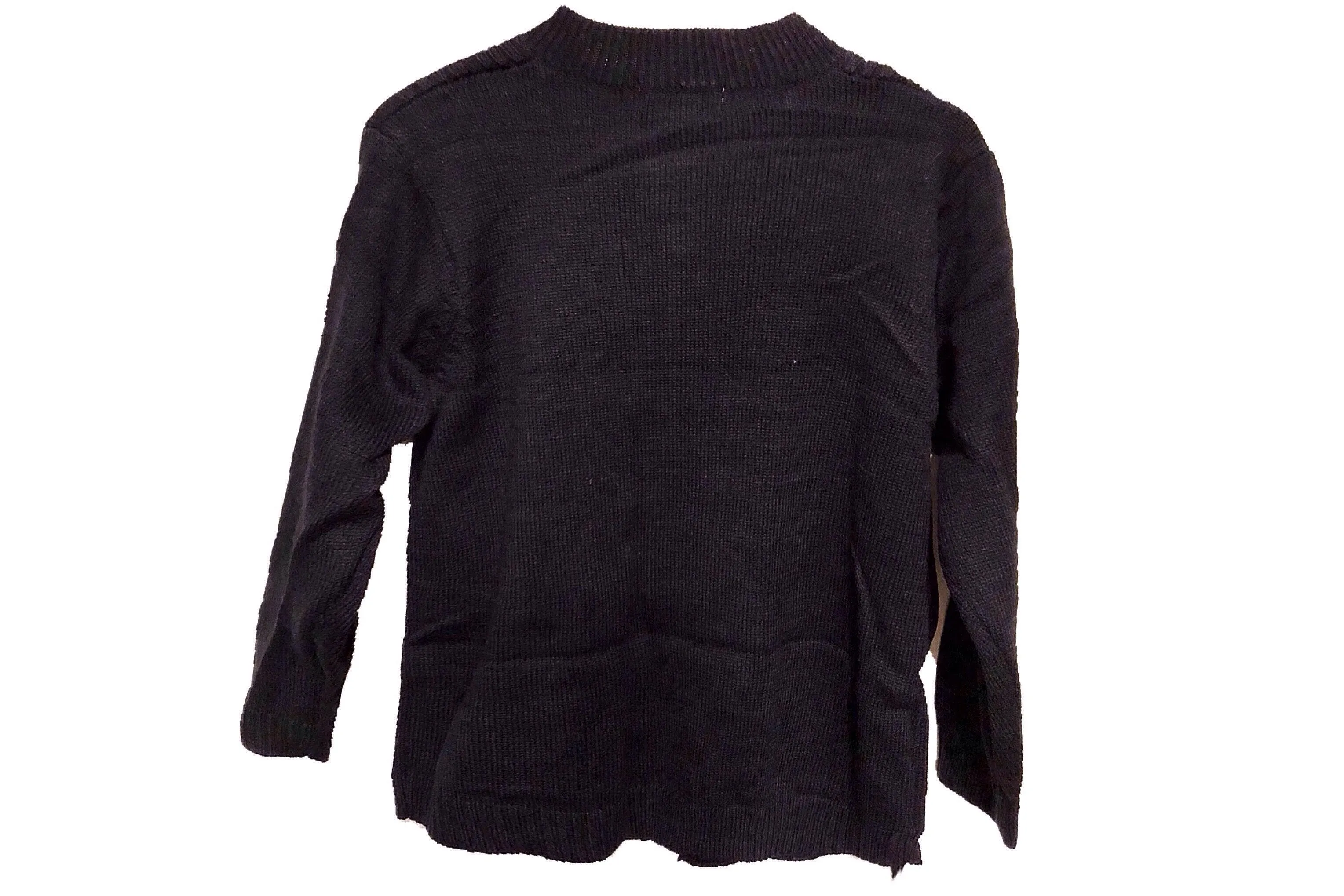 Chunky Cable Knit Sweater Cardigan (Black)