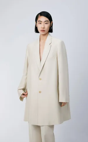 Coat / JNBY Wool-blend Silk Trench Coat