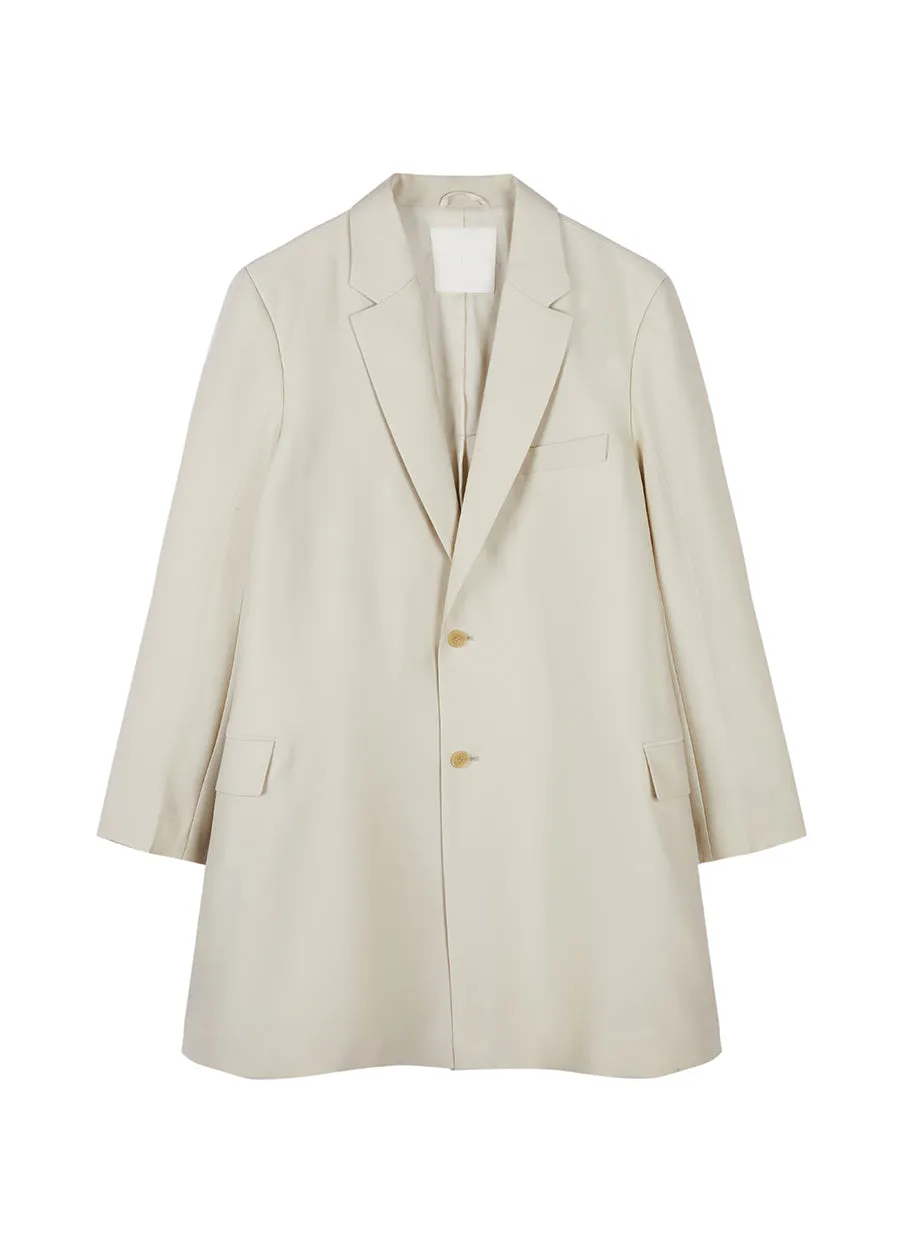 Coat / JNBY Wool-blend Silk Trench Coat