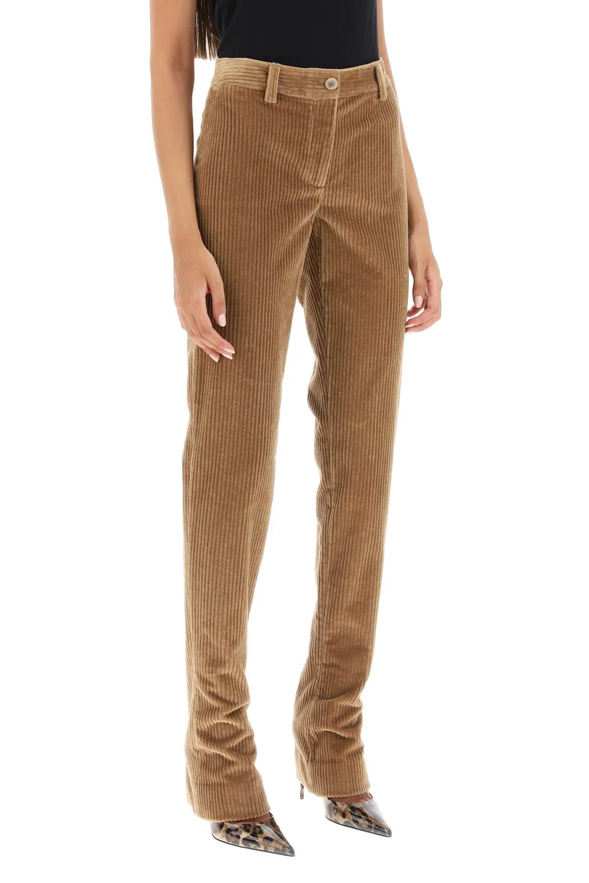 corduroy trumpet pants