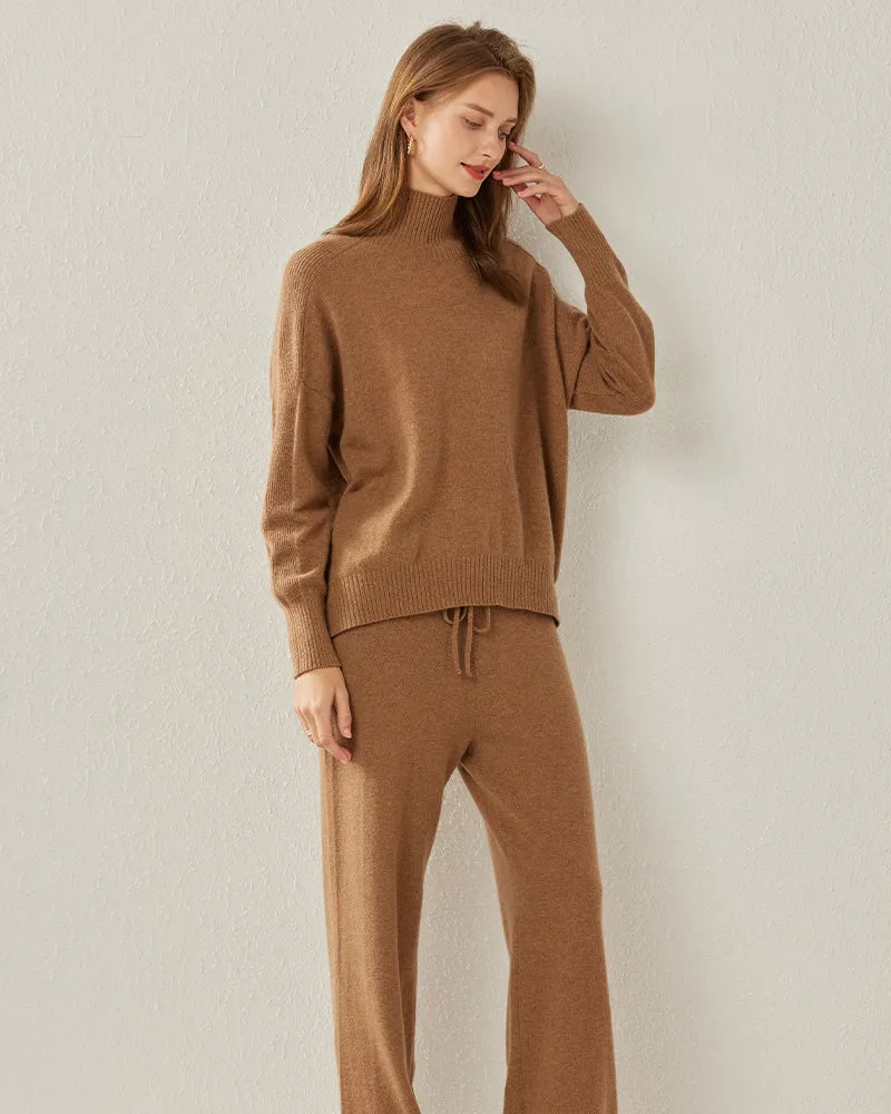 Cozy Turtleneck Oversized Cashmere Sweater