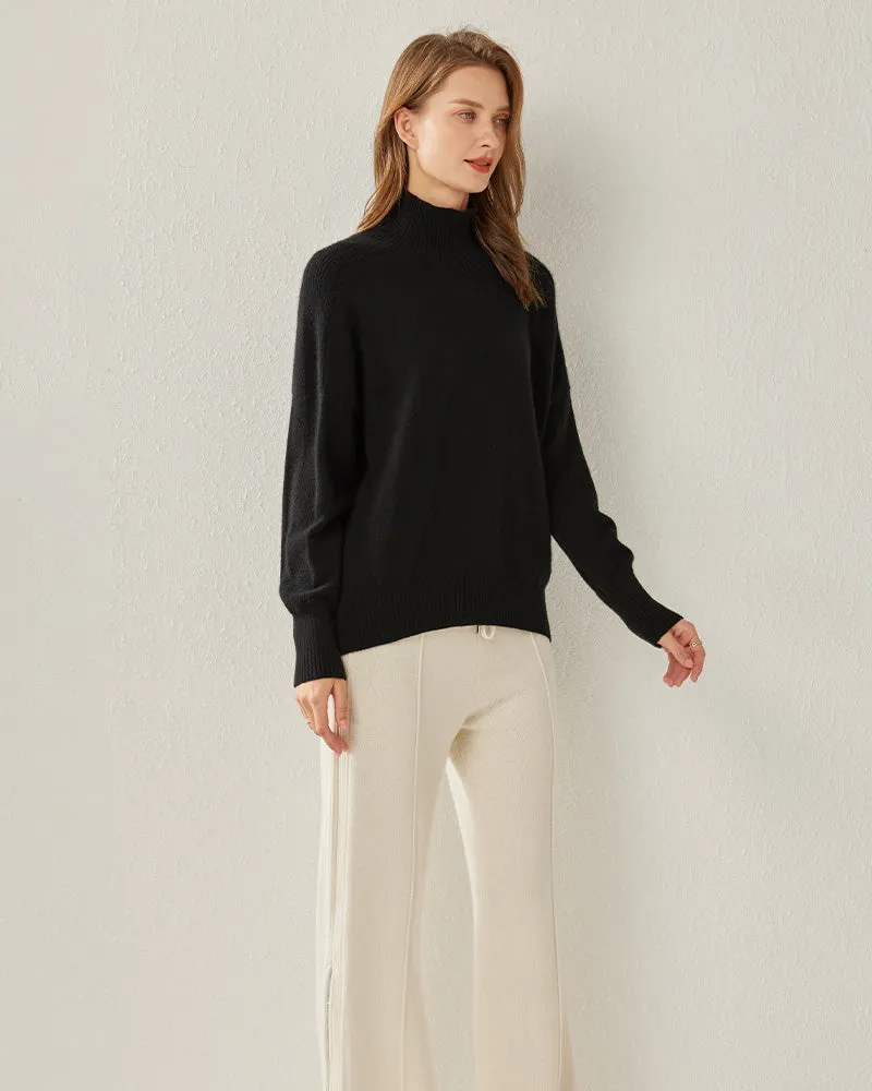 Cozy Turtleneck Oversized Cashmere Sweater