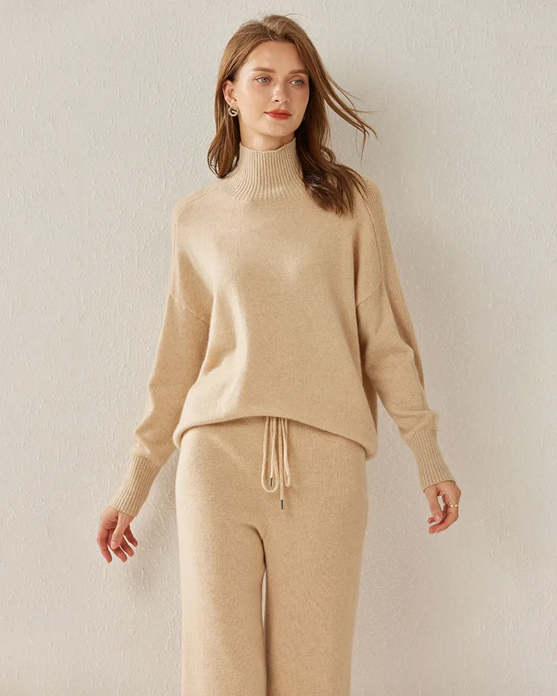 Cozy Turtleneck Oversized Cashmere Sweater