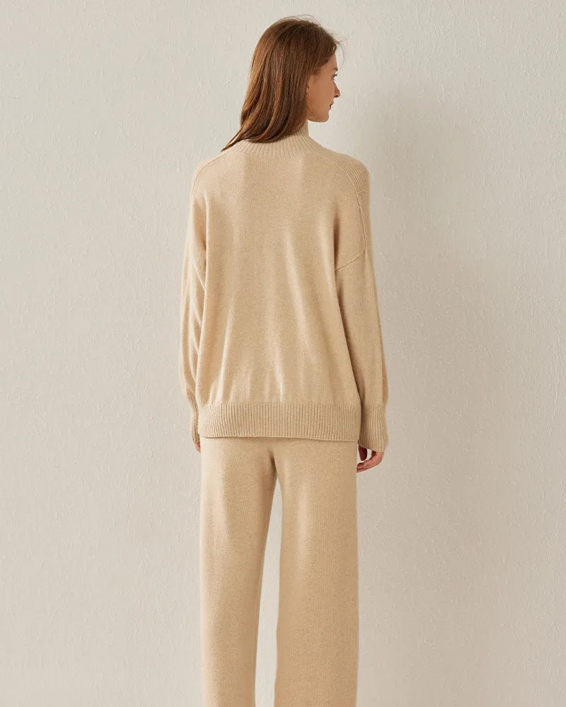 Cozy Turtleneck Oversized Cashmere Sweater