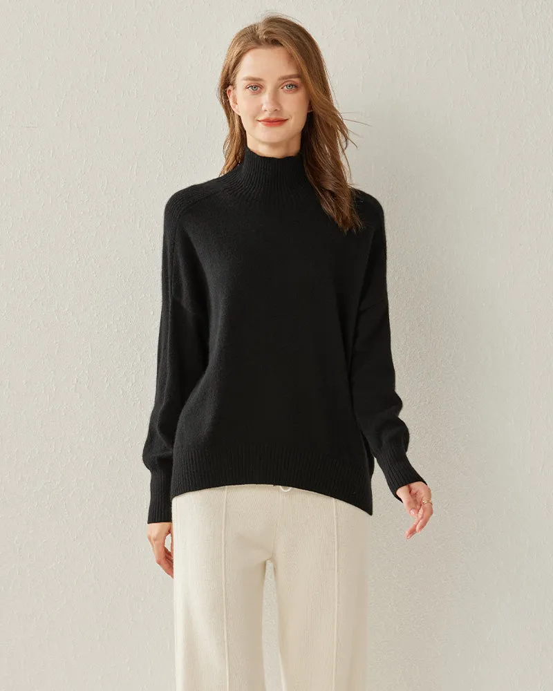 Cozy Turtleneck Oversized Cashmere Sweater