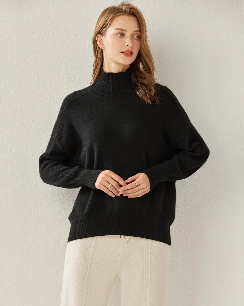 Cozy Turtleneck Oversized Cashmere Sweater