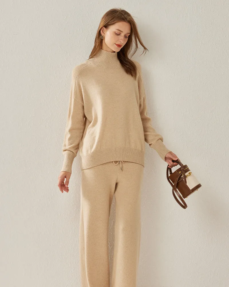 Cozy Turtleneck Oversized Cashmere Sweater