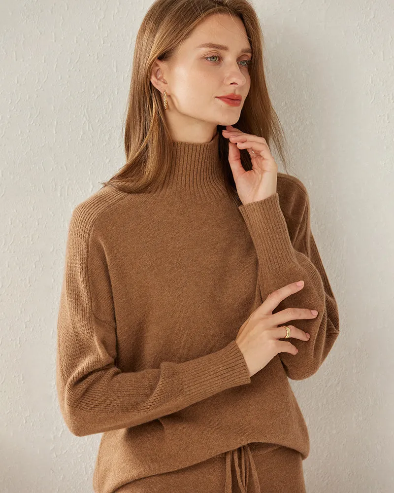 Cozy Turtleneck Oversized Cashmere Sweater