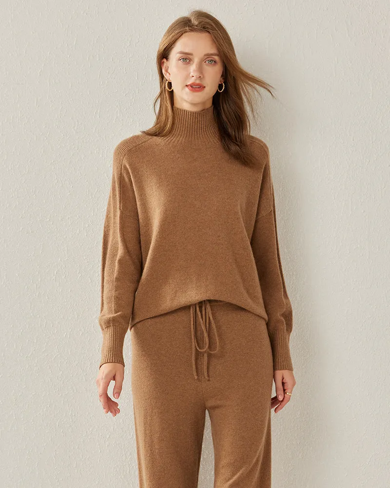 Cozy Turtleneck Oversized Cashmere Sweater