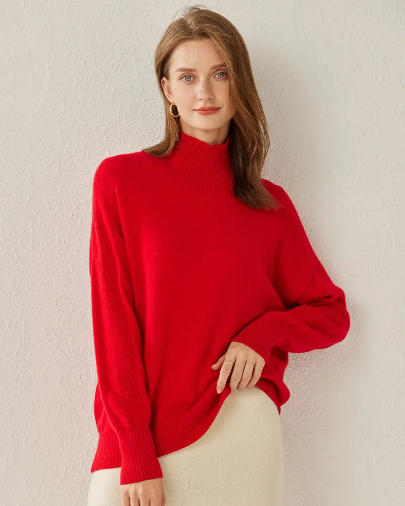 Cozy Turtleneck Oversized Cashmere Sweater