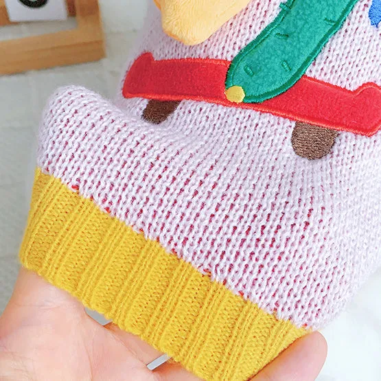 Cute Plush Cartoon Embroidered Pet Knitted Sweaters