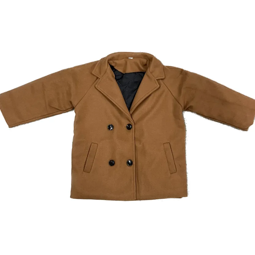 double breasted peacoat | khaki