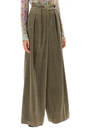 Dries van noten corduroy pamplona palazzo pants