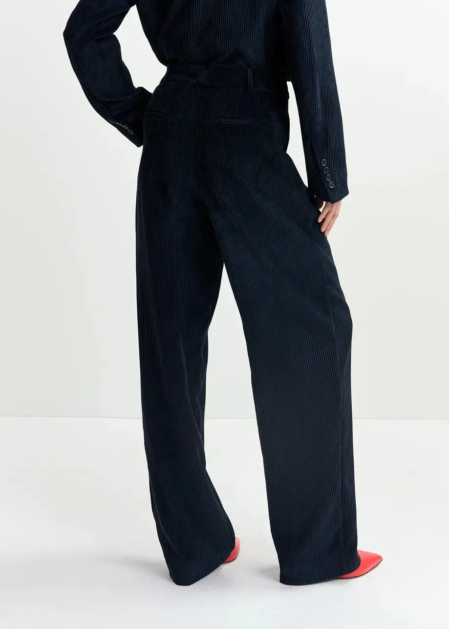 ESSENTIEL Navy Corduroy Trousers