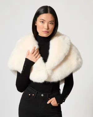 Faux Fox Fur Cape