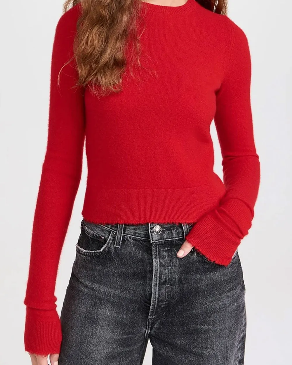 Fire Cashmere Crewneck Pullover