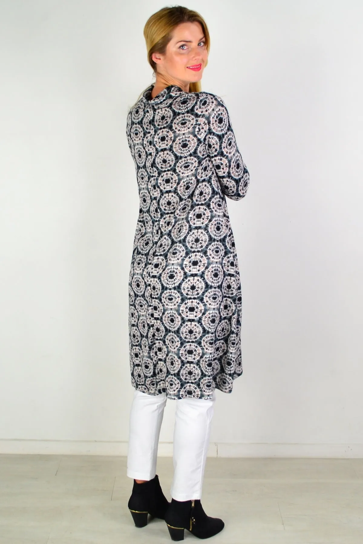 Fleece Spotty Tunic Dress