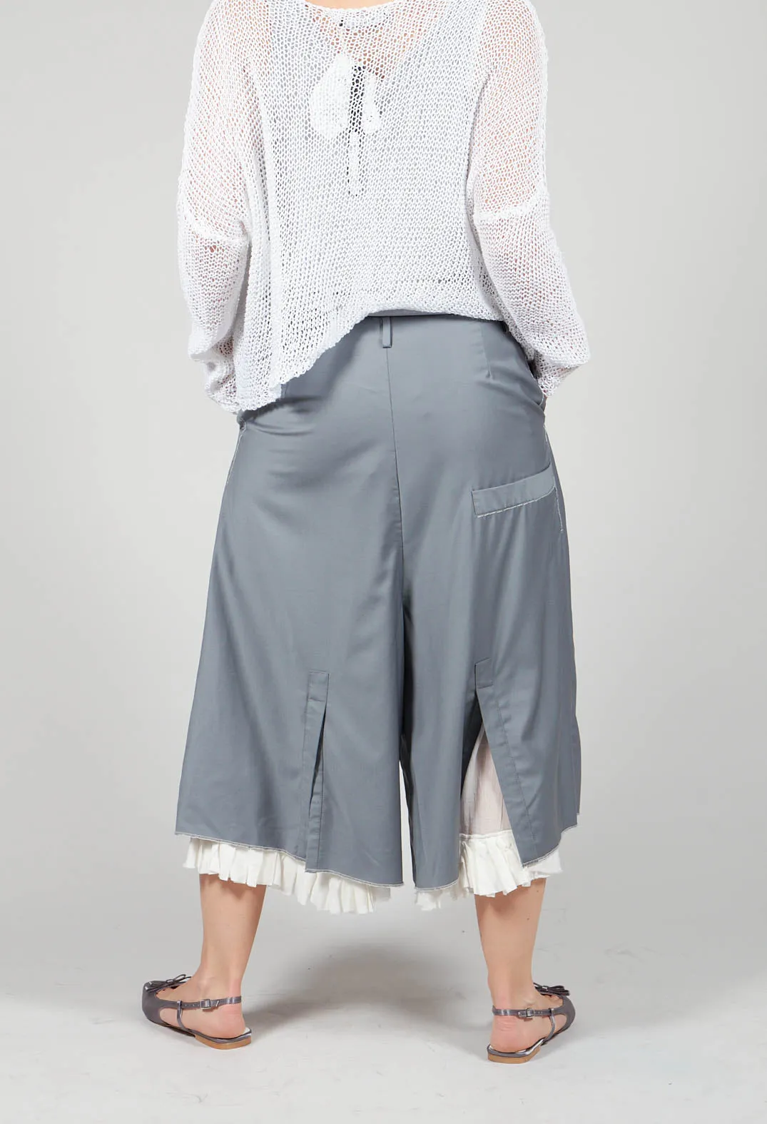 Frill Culottes in Original Grey