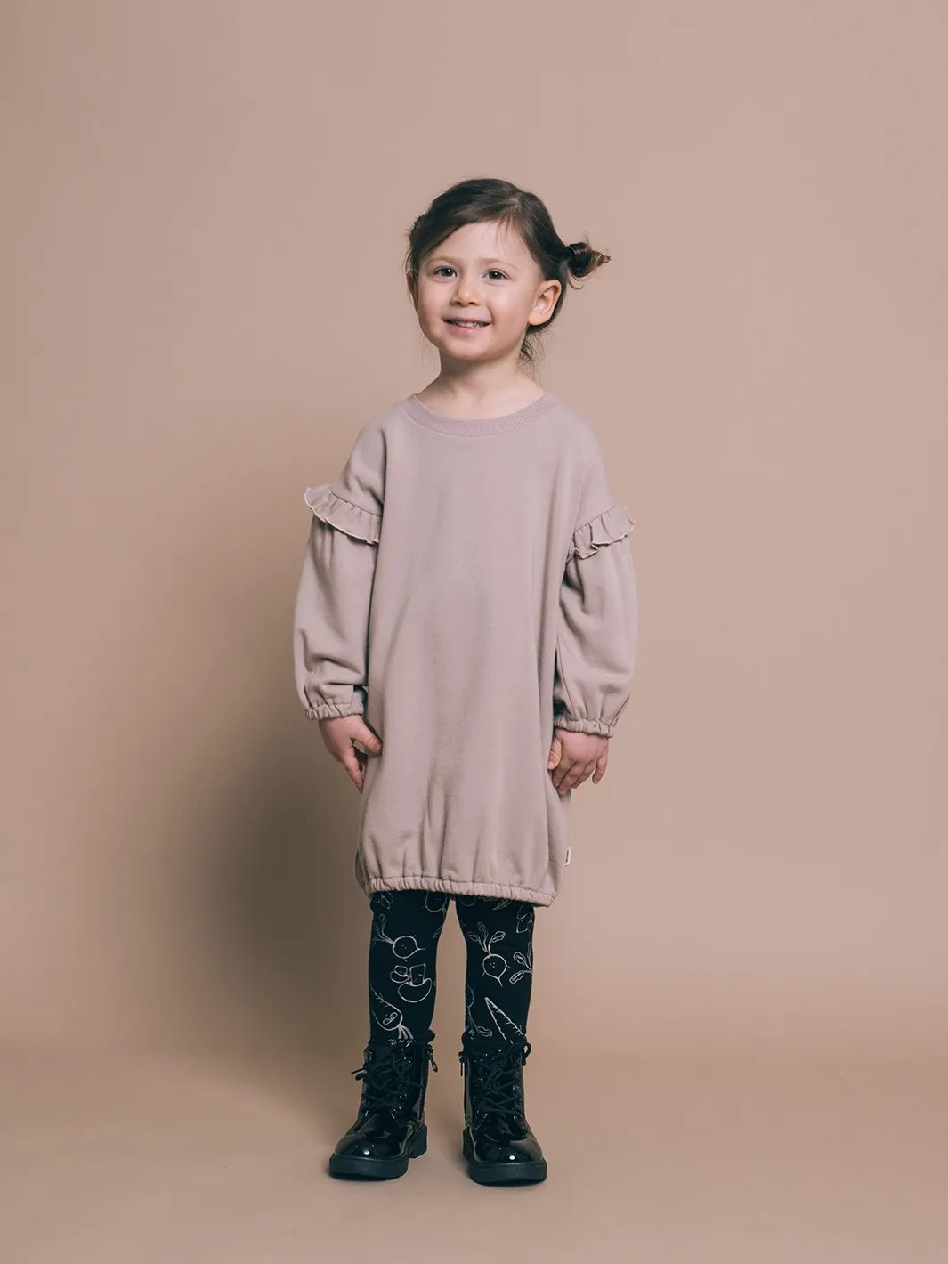 Greige The Bamboo Fleece Tunic | Mushroom