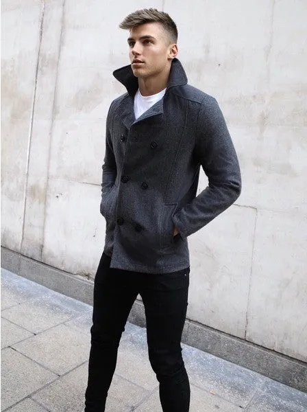 Hawick Peacoat - Grey